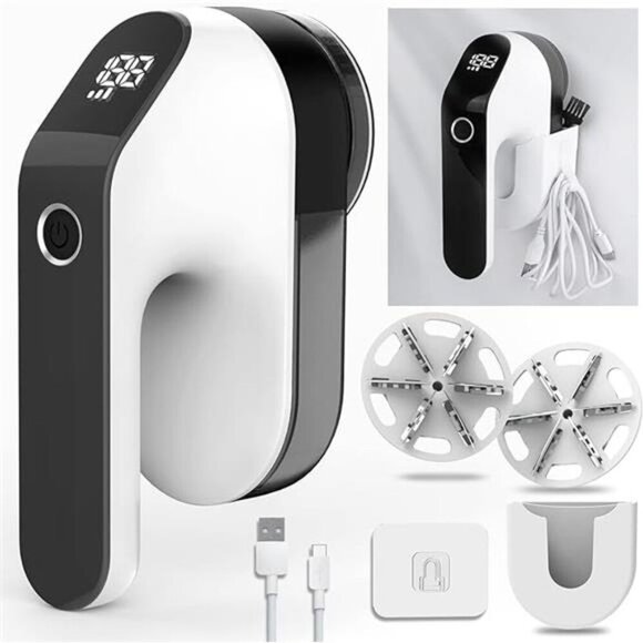 Rechargeable Fabric Shaver, Electric Lint Remover, Sweater Shaver for Clothes - Picture 6 of 6